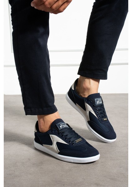 Erkek Sneaker Günlük Spor Ayakkabı Yüksek Taban Lacivert Beyaz - Rahat Tasarım 024 fırsatları