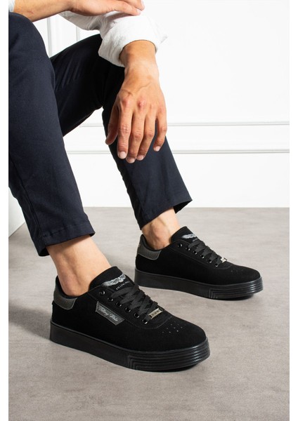 Erkek Sneaker Günlük Spor Ayakkabı Yüksek Taban Beyaz - Rahat Tasarım 021