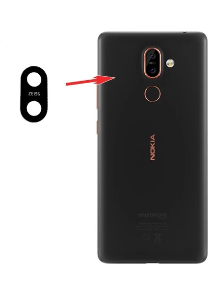 Nokia 7 Plus (TA-1055) Arka Kamera LENS-(5775) - TGZ2217-2350