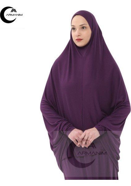 Pamuklu Iki Parça Kollu Namaz ve Umre Elbisesi