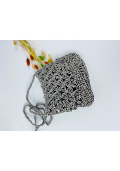 Kağıt Ip Hasır Askılı Örgü Omuz Çantası - Telefon Çantası En 18cm Boy 19 Cm Askı 135 Cm fiyatları