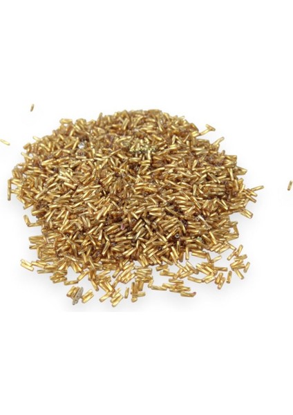 koyu Gold Burgulu Boru 6x2 mm Boncuk 70 gr