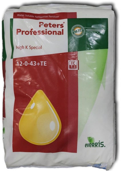 Peters Professional 12-0-43+Te 15 kg Nk Içerikli Damla Sulama Gübresi