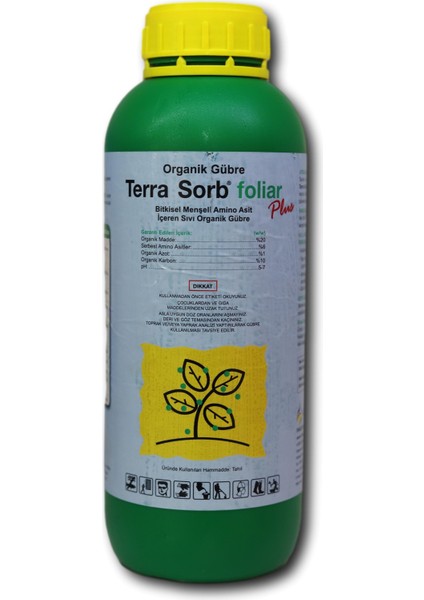 Terra-Sorb Foliar Plus 1 Lt Yapraktan Uygulanan Doğal Kaynaklı Aminoasit