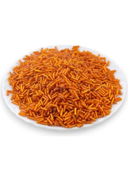 Turuncu Boru Boncuk 100 gr