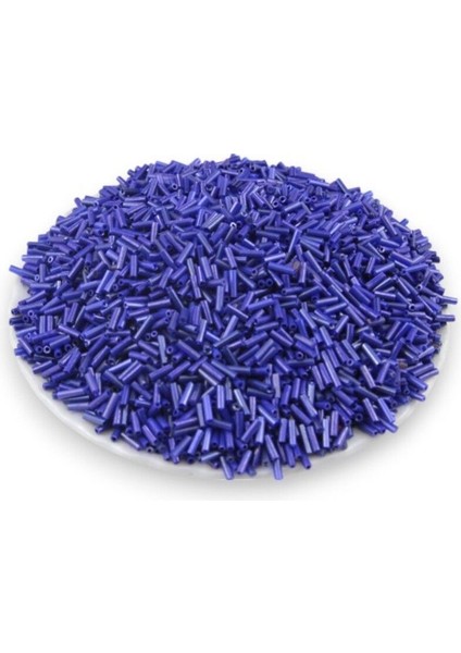 Açık Kraliyet Mavisi Boru Boncuk 100 gr