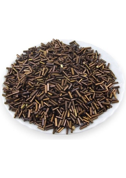 Kaplama Kahve Boru Boncuk 100 gr