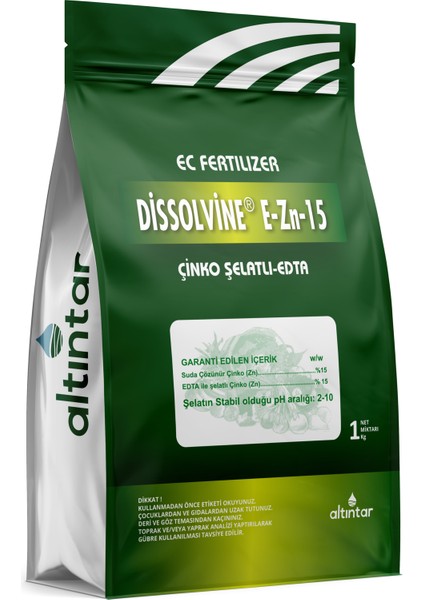 Dissolvine E-Zn-15 1 kg %15 Edta Şelatlı Çinko