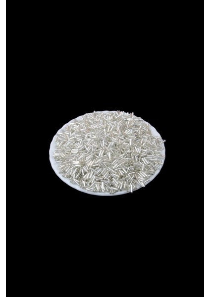 Kristal Gümüş Boru Boncuk 100 gr