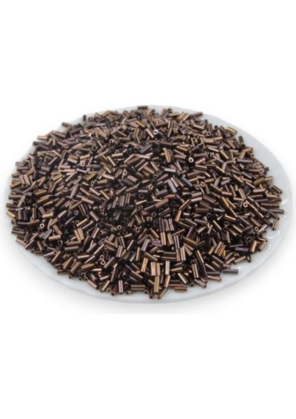 Kahve Kaplama Kısa Boru Boncuk 90 gr