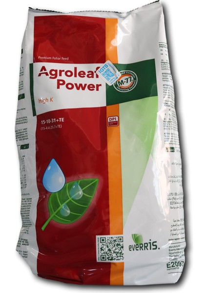 Agroleaf Power 15-10-31+Te 2 kg Npk Yaprak Gübresi