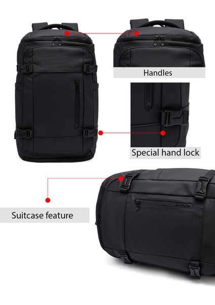 D-Pack Erkek Siyah Kumaş Sırt Çantası 25SBD30236F indirimleri