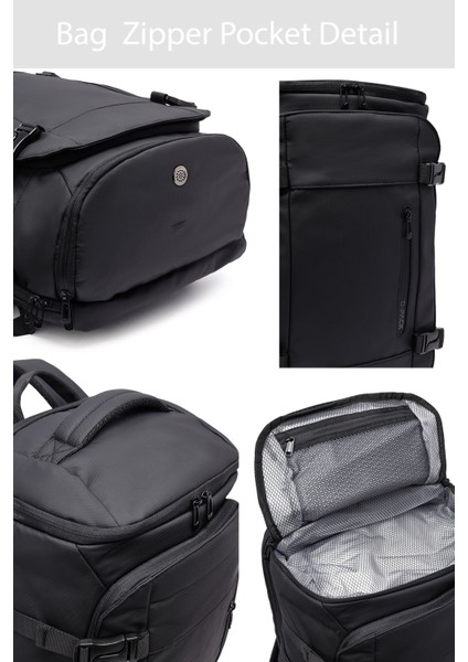 D-Pack Erkek Siyah Kumaş Sırt Çantası 25SBD30236F