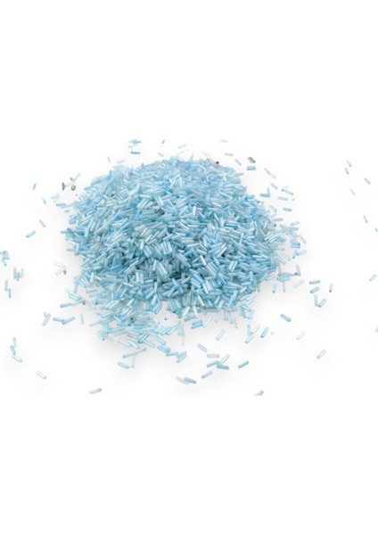 Pastel Açık Mavi Boru Boncuk 100 gr fiyatları