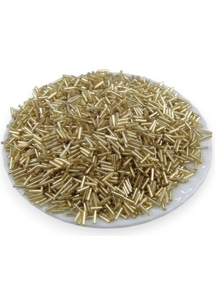 Kesme Gold Boru Boncuk 100 gr