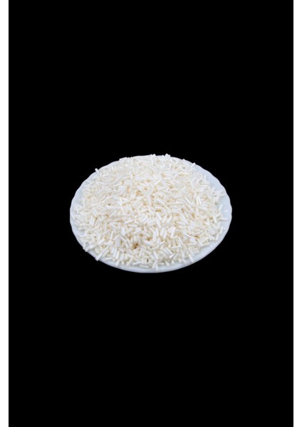 Açık Krem Boru Boncuk 100 gr