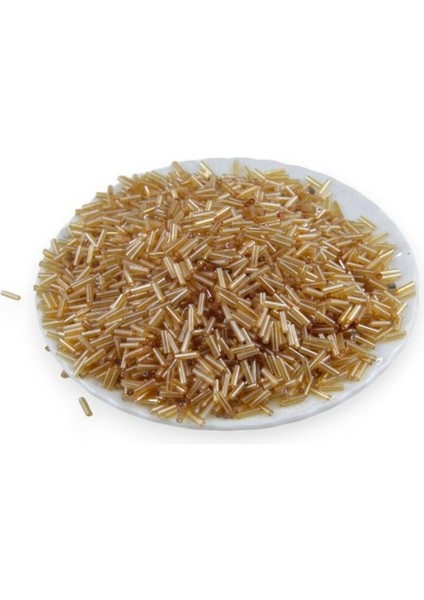 Şampanya Beji Boru Boncuk 100 gr