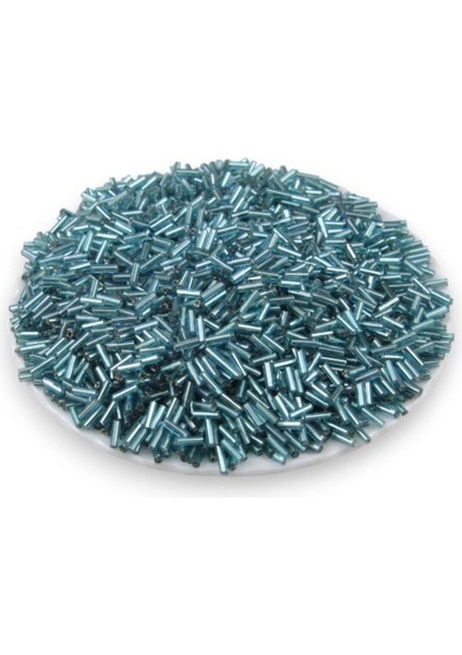 Kristal Turkuaz Boru Boncuk 100 gr