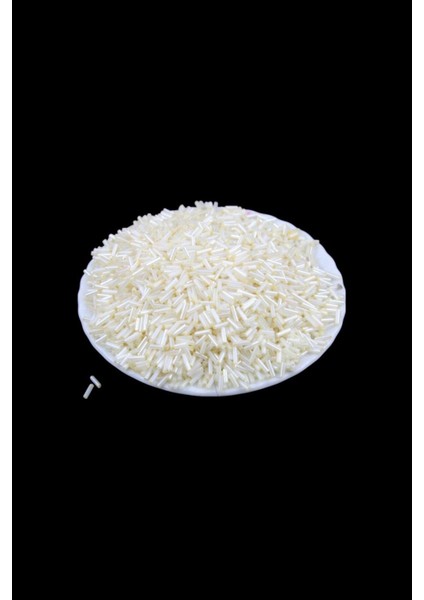 2 Renk Krem Boru Boncuk 100 gr