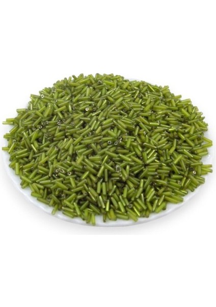 Zeytin Yeşili Boru Boncuk 80 gr