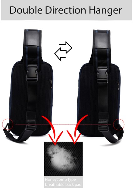 D-Pack Erkek Lacivert Çapraz Çanta 25SBD30316F