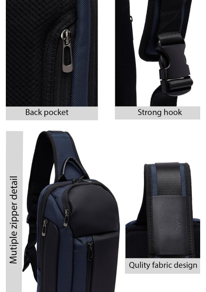 D-Pack Erkek Lacivert Çapraz Çanta 25SBD30316F