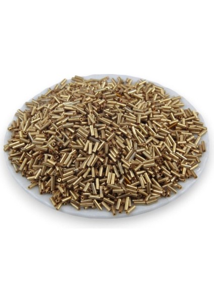 Kaplama Gold Boru Boncuk 100 gr