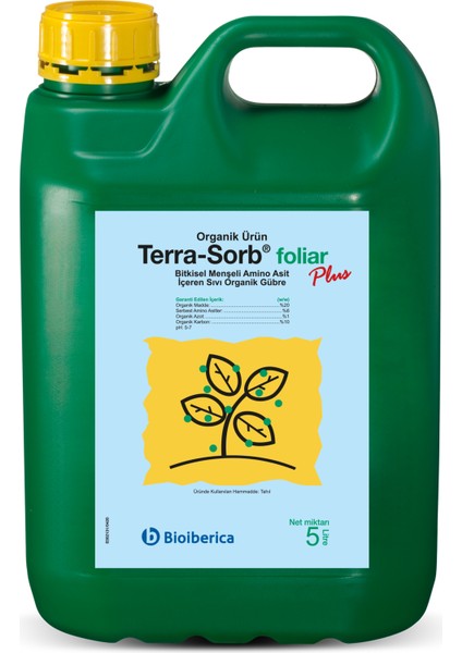 Terra-Sorb Foliar Plus 5 Lt Yapraktan Uygulanan Doğal Kaynaklı Aminoasit