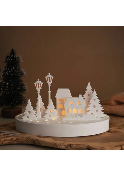 LED Işıklı Dekoratif Kasaba Tealightlik Dekoratif Obje (Led Dahildir.) modelleri