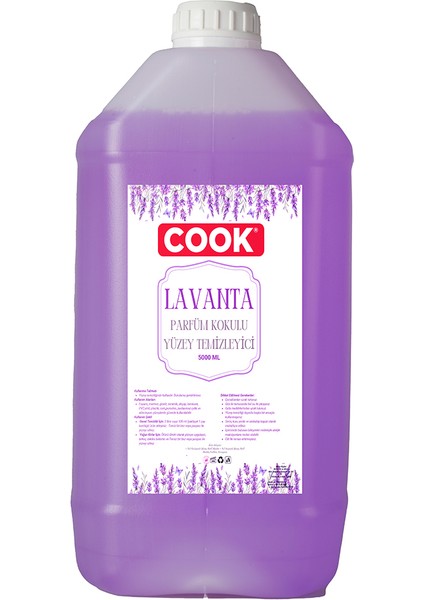 Lavanta Parfüm Kokulu Yüzey Temizleyici 5 Litre
