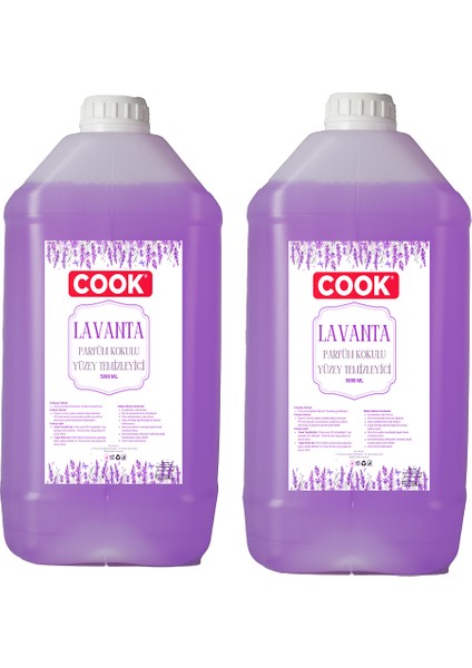 Lavanta Parfümlü Yüzey Temizleyici 5 Lt x 2 Adet