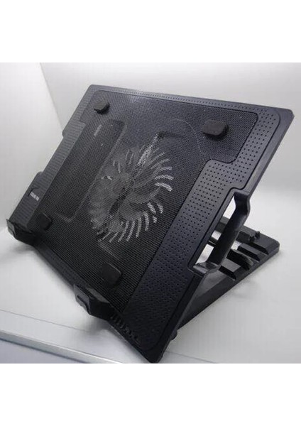Laptop-Notebook Işıklı Ergostand Soğutucu Fan 5 Seviye Ayarlanabilir Yükseklik Çift USB