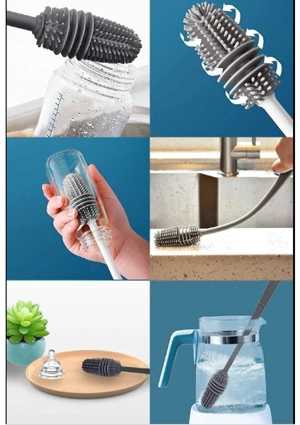 Silikon Şişe Biberon Bardak Emzik Kavanoz Sürahi Suluk Matara Temizleme Fırçası modelleri