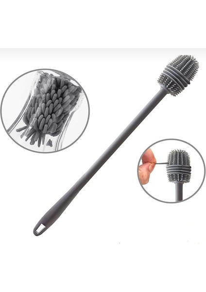 Silikon Şişe Biberon Bardak Emzik Kavanoz Sürahi Suluk Matara Temizleme Fırçası