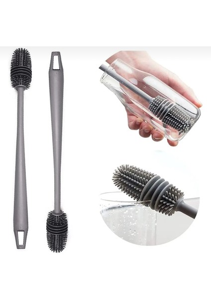 Silikon Şişe Biberon Bardak Emzik Kavanoz Sürahi Suluk Matara Temizleme Fırçası