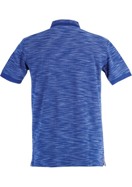 Polokoton %100 Pamuk Mavi Indigo Renk Polo Yaka Iki Renkli Özel Pike Cepli T-Shirt fiyatları