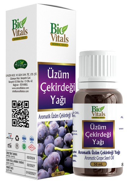 Üzüm Çekirdeği Yağı 50 ml
