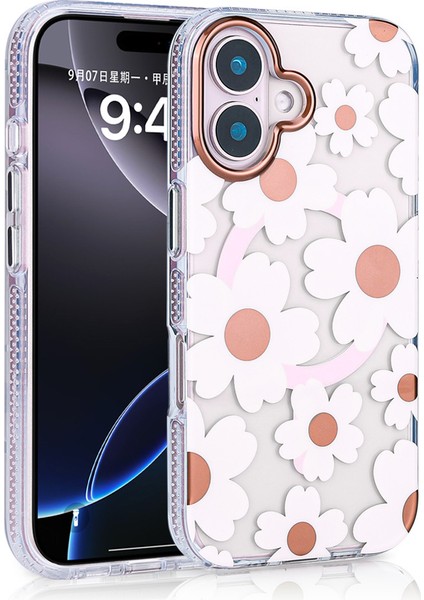 Apple iPhone 16 Uyumlu Kılıf M-Safe Şarj Özellikli Zore Papat Kapak