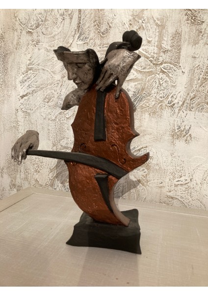 Çello Çalan Eller Biblo Müzik Dekoru indirimleri