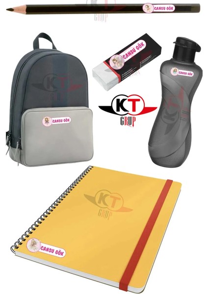 Okul Etiketi Kalem Defter Etiketi Soft Renk Ayıcıklar Özel Isimli Etiket 4 Figür - 285 Adet