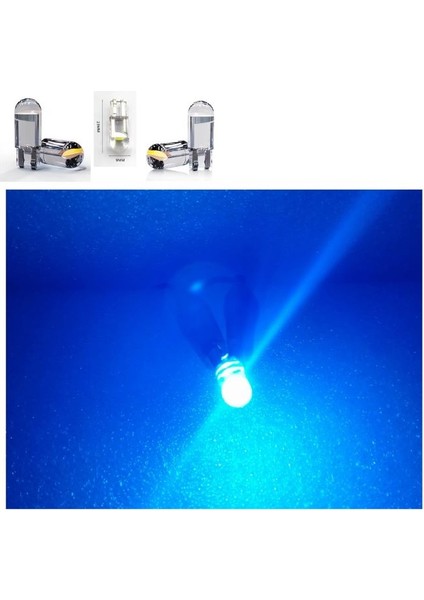( 5 x Adet ) 1 Set LED T10 Dipsiz Ampul 12V Dıamond Pıne. Ice Blue (5W Dipsiz Ampul Elmas Cam Buz Mavi)