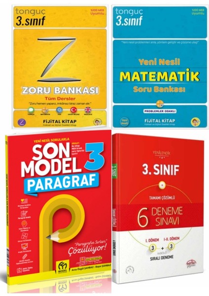 3. Sınıf Zoru Bankası - Yeni Nesil Matematik Soru Bankası - Paragraf ve Deneme Seti