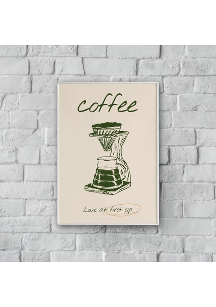 "love At First Sip" Poster Tablo (Çerçeveli)