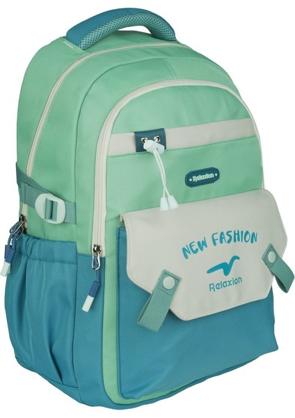 Relaxion Çocuk Yeşil Renkli Kore Tarzı Su Geçirmez Okul Sırt Çantası ve Kalemlik Seti modelleri