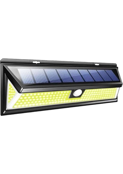 Solar 180 LED Güneş Enerjili Kumandalı 3 Modlu Duvar Lambası