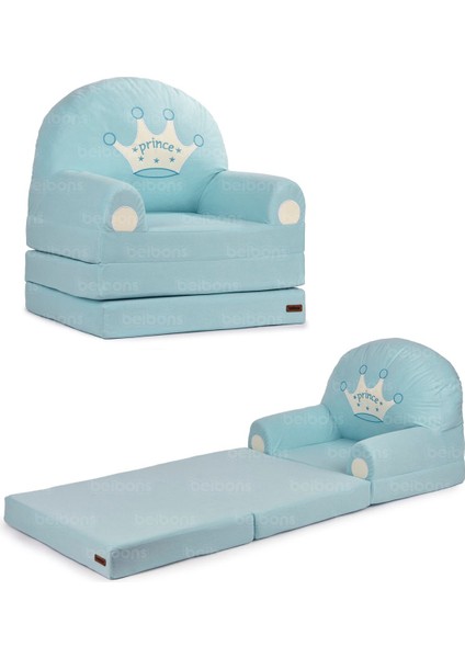 Portatif Katlanabilir Sevimli Çocuk Koltuğu - 3 Katlı Çocuk Yatak Koltuk - Taşınabilir Bebek Koltuğu