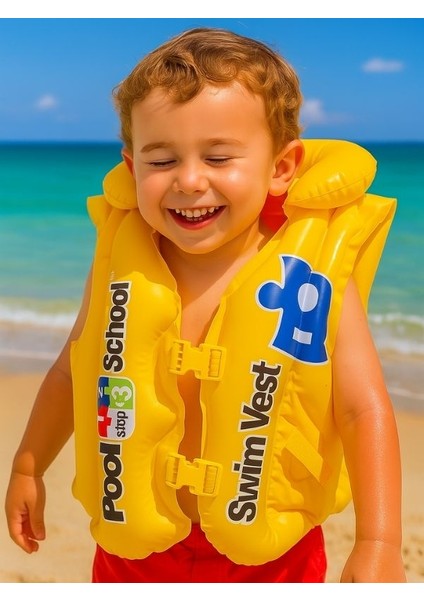 Mini Yüzücü Yeleği-Su Dostu Yelek-Neşeli Yüzme Koruyucusu (50CM)
