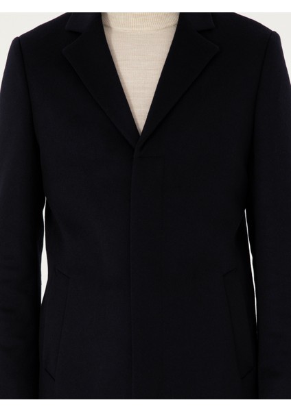 Erkek Lacivert Slim Fit Palto 50304686-VR033