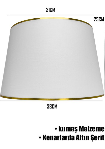 Beyaz Gold Şeritli Lambader Şapkası modelleri