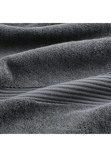 3 Adet Çizgili Havlu 30X30 cm 3'lü Set Askılı Banyo Havlusu Koyu Gri Renk El Yüz Havlusu %100 Pamuk modelleri